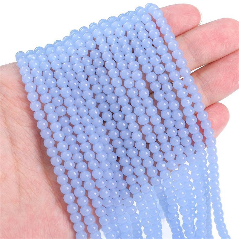 

Круглі намистини зі штучного нефриту 4 мм для виготовлення ювелірних виробів своїми руками: Аксесуари для намиста та браслетів 4mm, Hole 1mm, Approx. 95 beads per strand