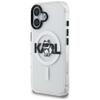 Karl Lagerfeld IML Choupette Sketch Logo MagSafe Case for iPhone 16 Clear