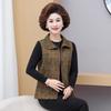 Plus Size Lightweight Zipper Vest for Middle-aged and Elderly Women - Spring/Autumn