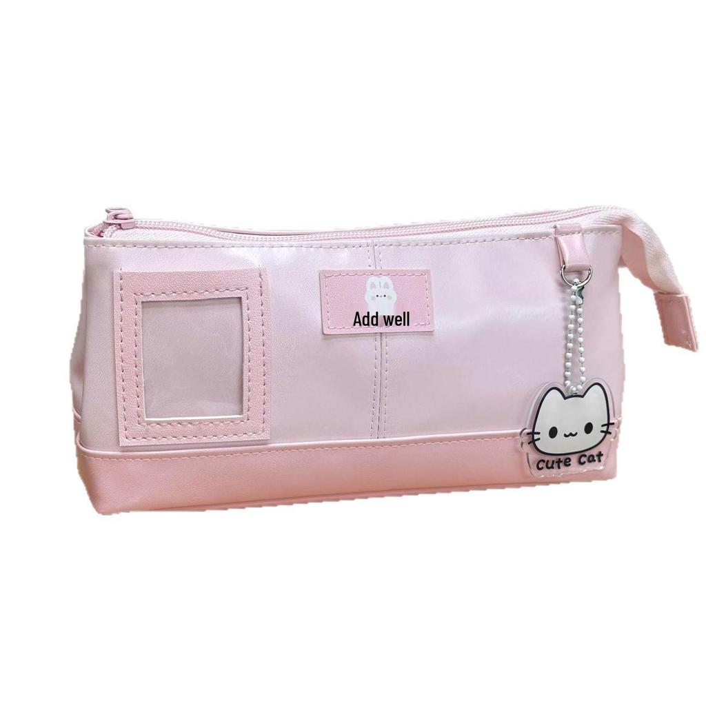 Cute Pink Rabbit Pencil Case – Large Capacity for Students or Makeup