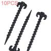 10Pcs Tent Pegs Canopy Stakes Durable Ground Anchor Nails With Strong Holding Power For Rain Tarps Camping Hiking Gardening