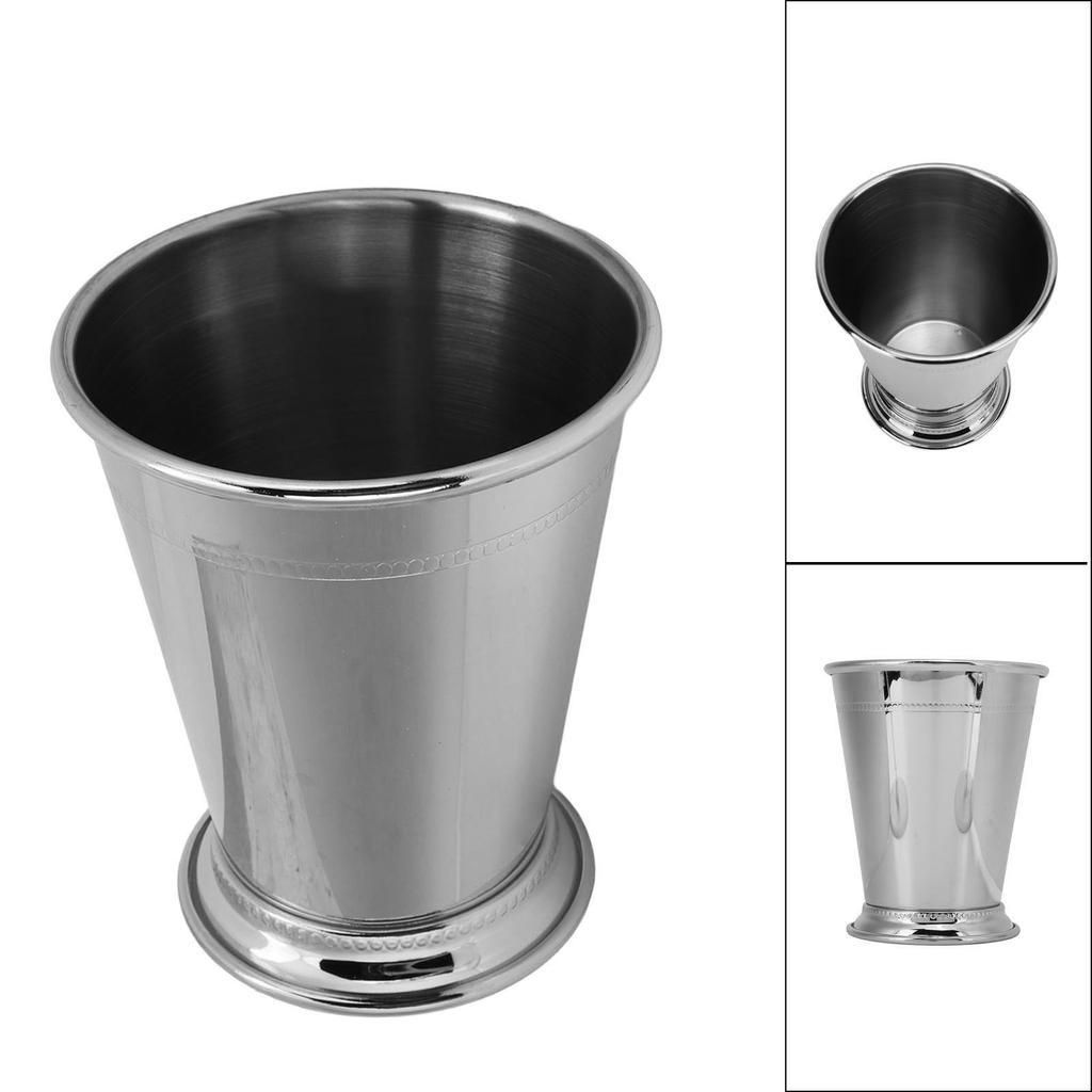 Kubek do julepu ze stali nierdzewnej Elegancki retro o wysokiej stabilności Koralikowy kubek do julepu z miętą do domu Klasyczny