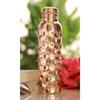 Copper Mirror Matt Finish Lacqour Coated Diamond Design Bottle, 750 Ml, for Home, Kitchen, Office & Decorative Tableware