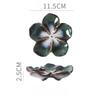 Vintage Ceramic Craft Dish Japanese Flower Shaped Dish Creative Dipping Sauce Dishes Handmade Multicolor Decor Display Tray