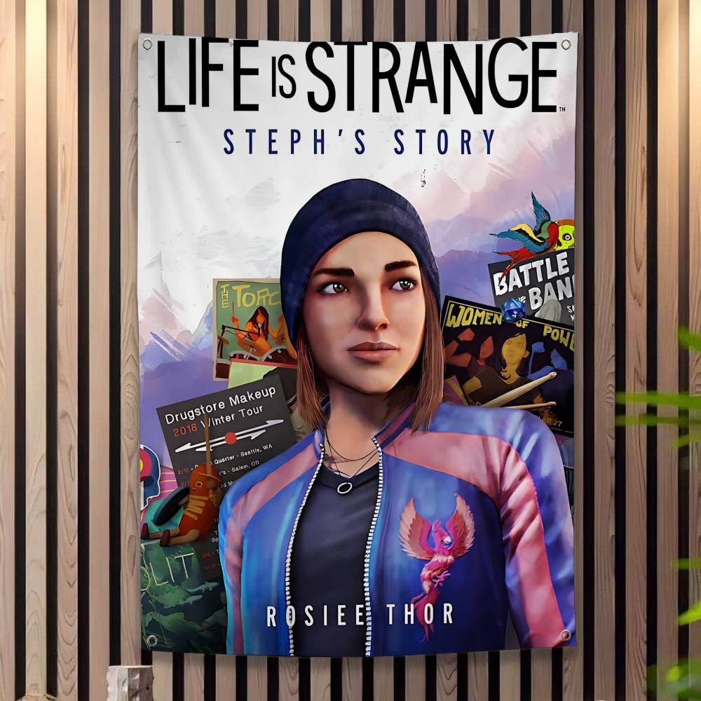 Popular Life Is SStrange Game Cartoon Flag Wall Hanging Banner Decoration Household Home Decor