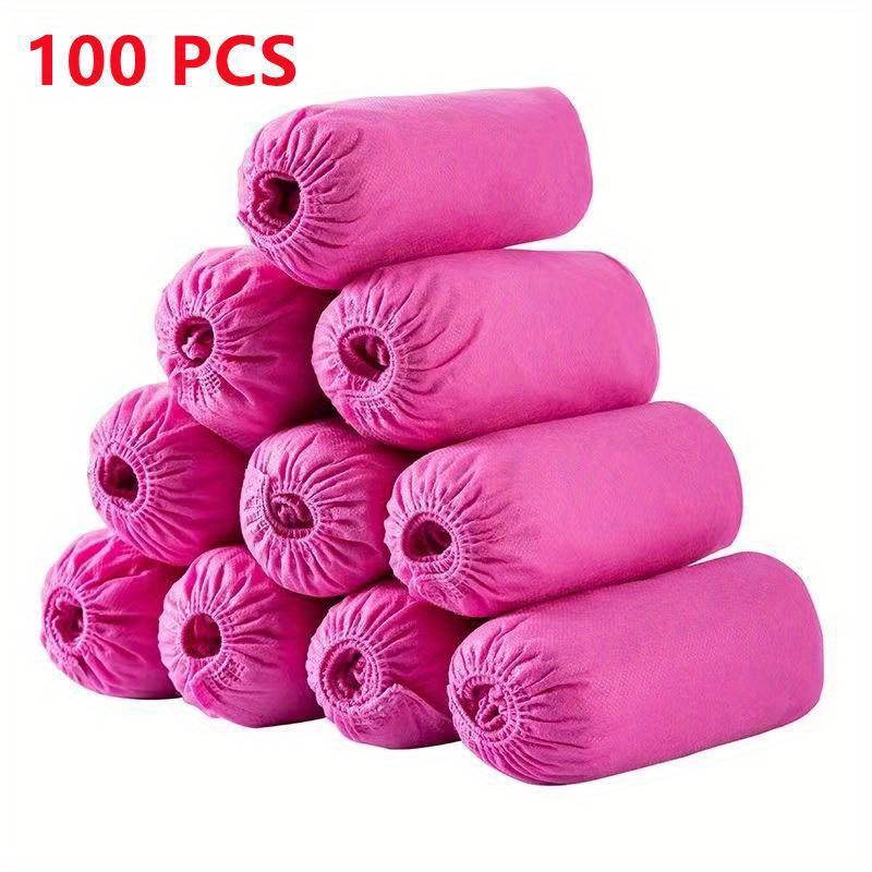 100Pcs Disposable Shoe Covers Boot Non-Slip Large Foot Booties for Indoors Contractors Floor Carpet Shoe Coverings Protectors