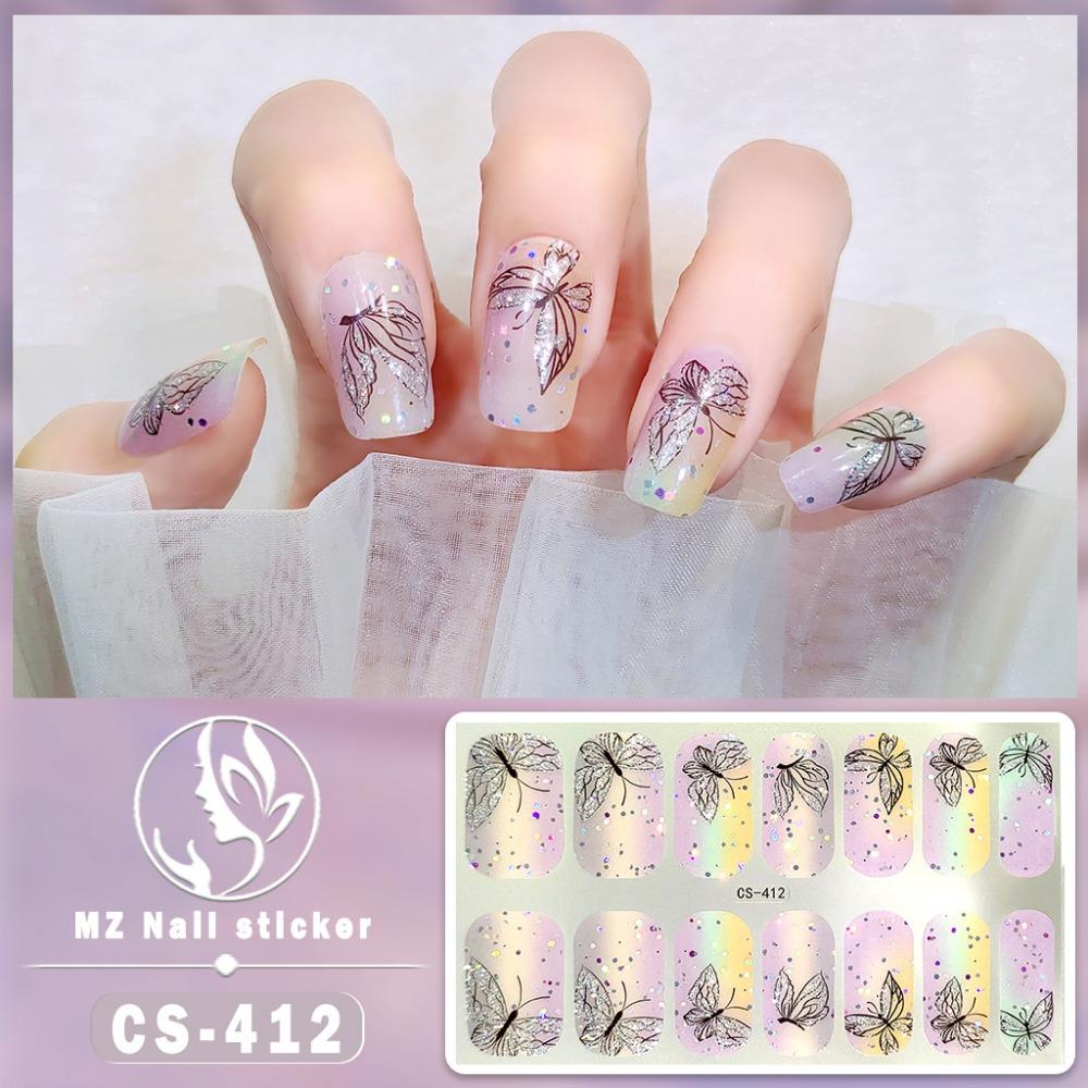 CS No-bake Gel Nail Polish Film Waterproof Full Sticker Chinese Style Panda Manicure Sticker Nail Sticker