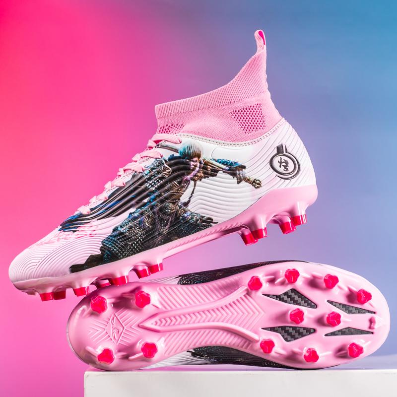 Men Soccer Shoes Society Football Boots Casual Professional Top Quality Long Spikes Sports Cleats Boy Sport Wear Football Boots