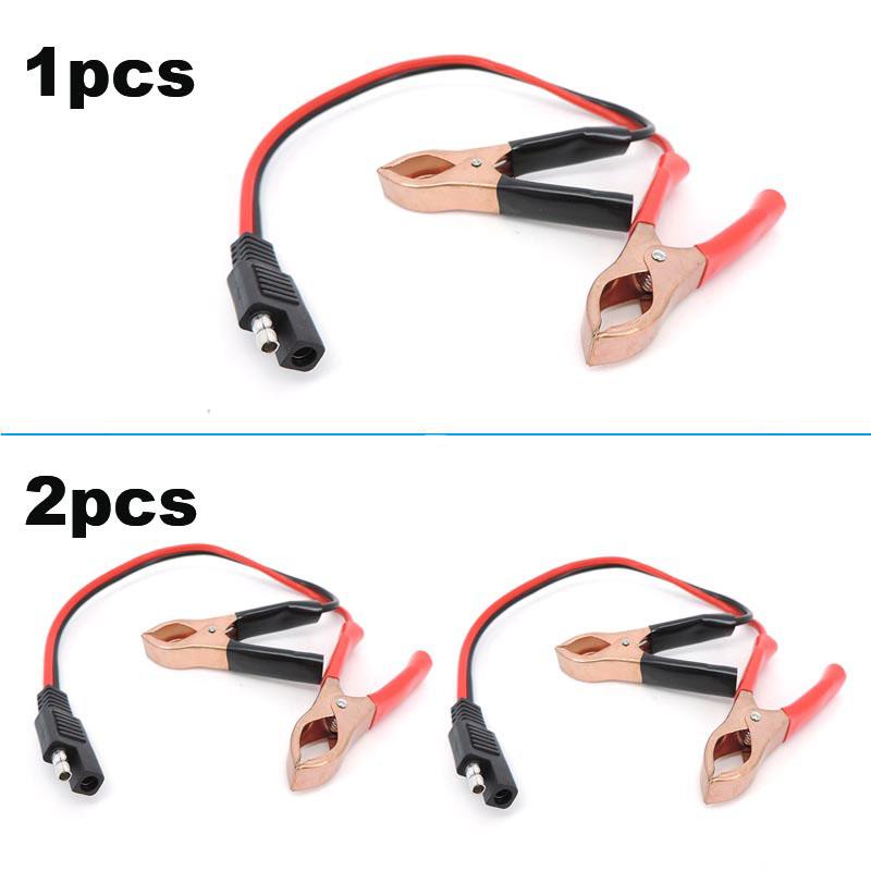 14AWG 36CM 2pinový SAE rychlospojkový konektor zástrčka na bateriové krokosvorky kabelové svorky kabel