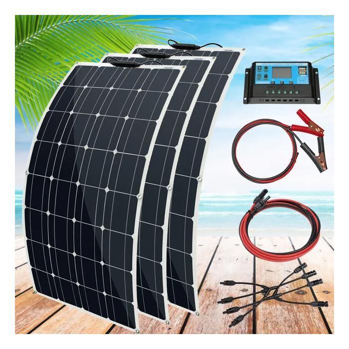 Kit de Panneaux Solaires, Haute Efficacité, Flexible, système solaire 300w