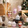 Plastic Christmas Tree Hanging Pendant Electroplated Cartoon Animal Pendant  Xmas Party Ornament