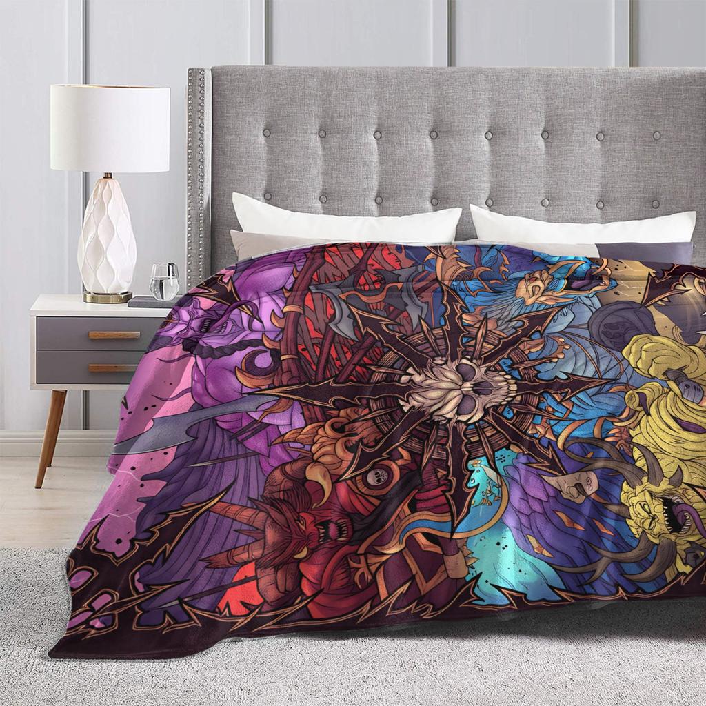 Hades Zagreus Soft Warm Blanket Travel Office Plush Throw Blanket Funny Living Room Flannel Bedspread Sofa Bed Cover