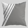 Geometric Pillowcase, Yellow and Gray Geometric Peach Skin Velvet Printed Pillow Cushion Cover, Sofa Car Backrest