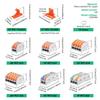 227/58PCS Cable Connectors Lever Wire Nuts Connectors Kit Electrical Lever Wire Connectors Push-in AWG 28-12 Wire Quick Connecto