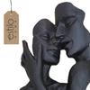 Modern Decorative Figurine - Decorative Sculpture Faces Lovers - FaceS Black