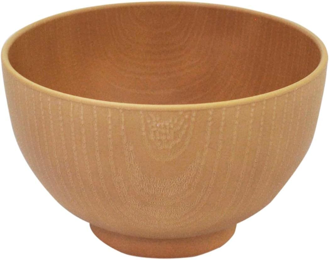 Ishida PC Soup Wood Grain Dishwasher Microwave Made in Japan Bowl, Finish, Beige, Safe, Safe, бежевый
