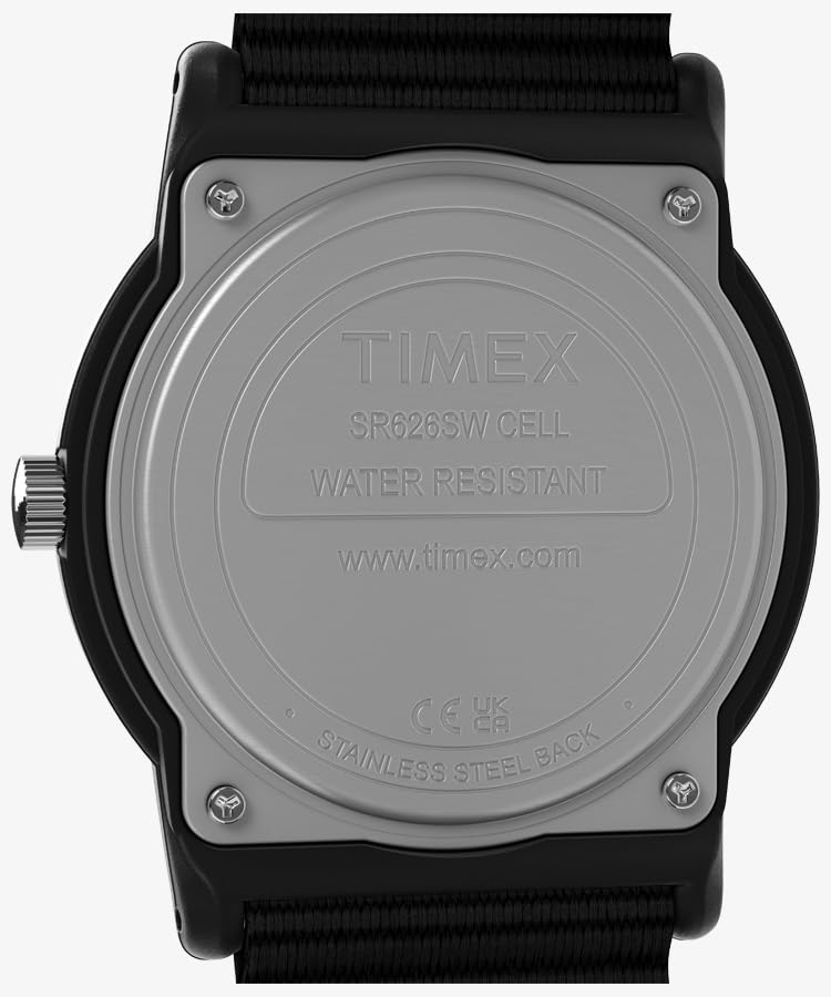 TIMEX שעון Camper Black T18581, לוח, [יבוא רשמי]