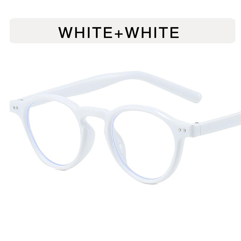 Rivets Decoration Eyeglasses Frames Round Shape Anti Blue Light Women Eyeglasses Korean Stylish Men's Glasses Frames