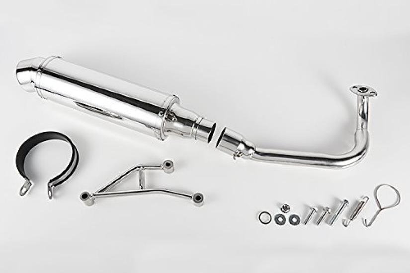 Bike Parts Center Custom Stainless Steel Muffler Honda Zoomer AF58 2037