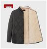 Men's Lambswool Winter Set: Warm Cotton Jacket and Pants for Elderly, Multi-Pocket Design