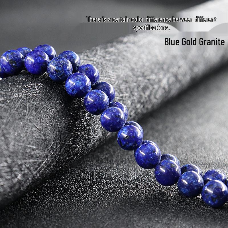 Lapis Lazuli Round Beads: Natural Gemstone String for DIY Accessories and Ornaments 4mm, approx. 90 beads, approx. 11g