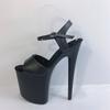 Damen High Heel Sandalen Lackleder Dünne Ferse Fischmaul High Heel Tanzsandalen 20cm Höhe 10cm Plateau YKC