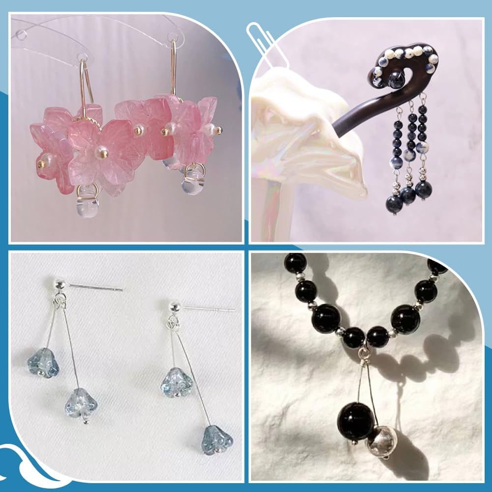 PH PandaHall 60pcs 925 Sterling Silver Ball Head Pins, 20mm Jewelry Making Pins Headpin 24 Guage Bendable Pins for Beading Dangle Earring Bracelet