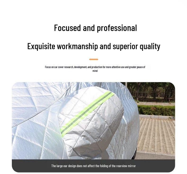 Husa auto Geely Xingrui - Protecție solară și ploaie, Izolație termică, Anti-grindină, Material gros tip plapumă din bumbac