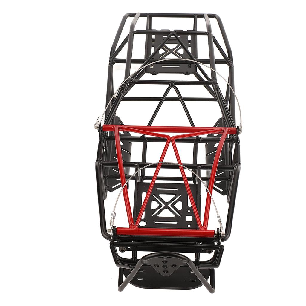RC Metal Roll Cage Black Strong Metal Better Traction Road Holding RC Car Chassis Frame for Axial Capra Kit 1.9UTB