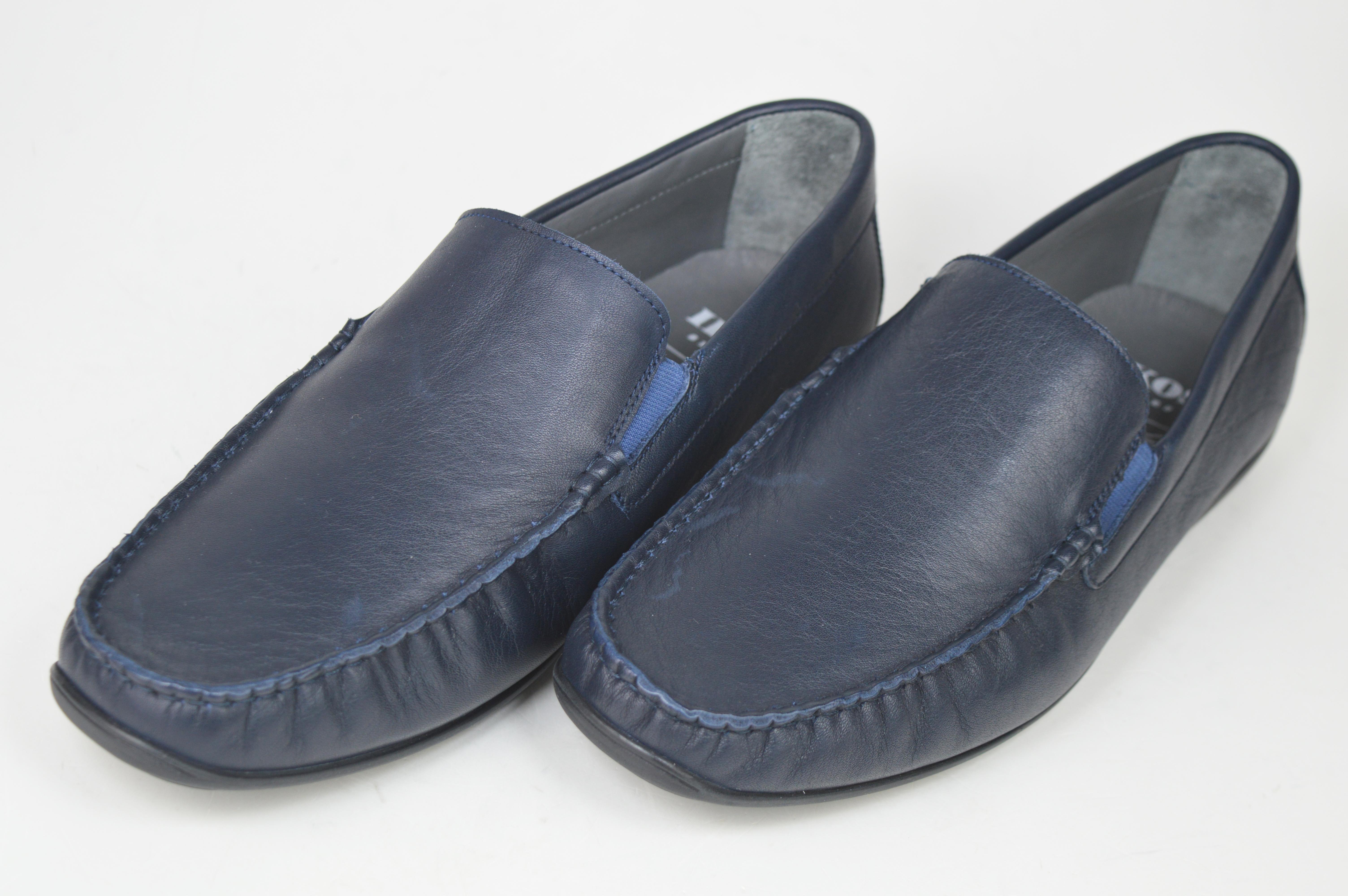 

Мокасини ikos 14423 40 Темно-сині шкіра 43 темно-синього кольору