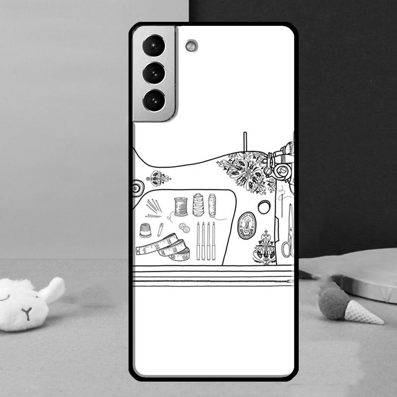 

Sewing Machine Phone Case For Samsung Galaxy S25 Ultra S23 S20 S21 S22 S24 FE S9 S10 Plus S24 Ultra Cover Galaxy S24