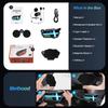 800M Full Duplex Motorcycle Helmet Intercom Headset 5.4 Bluetooth Intercomunicador Waterproof with Voice Assistant Ambient Lamp