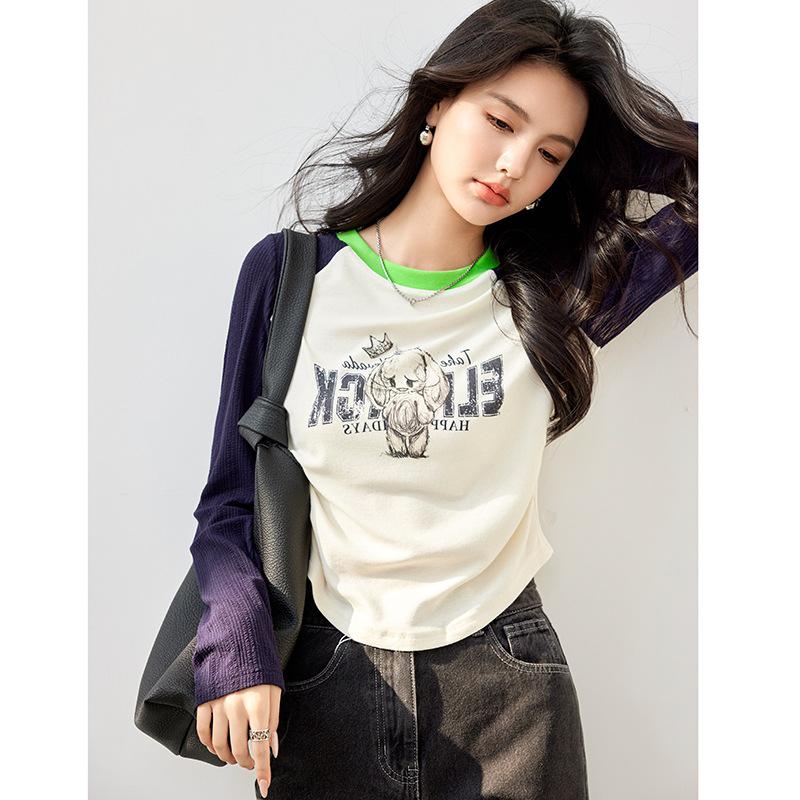 

2025 Women s Slim Fit Raglan Long Sleeve T-Shirt - Spring Collection L