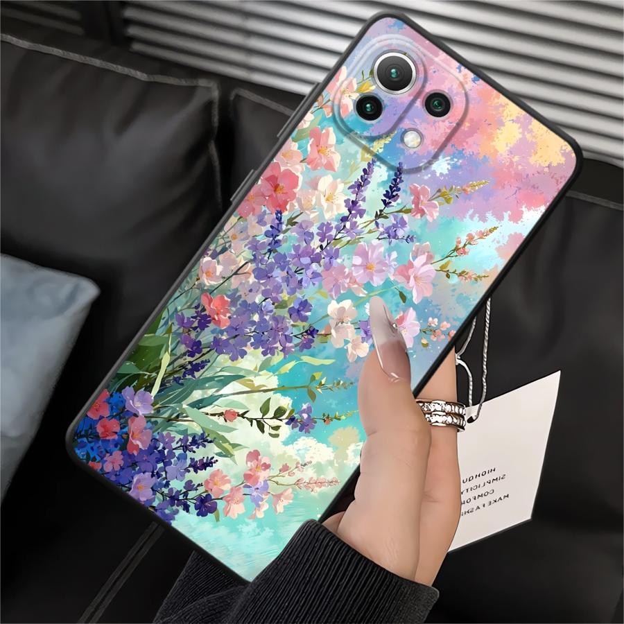 

Cartoon Flower Funda Phone Cover Case for Xiaomi Mi 11 12T Pro 10T 12X 11T 12 13 Lite 14 Xiaomi 11T