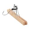 10PCS Multifunction Hotel Neat Wardrobe Skirt Hanger Wooden No Trace Clip Type Storage Drying Rack Trouser Clothes Hanger