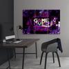 Three Piece Picture Canvas Print Abstract Sign Game Over