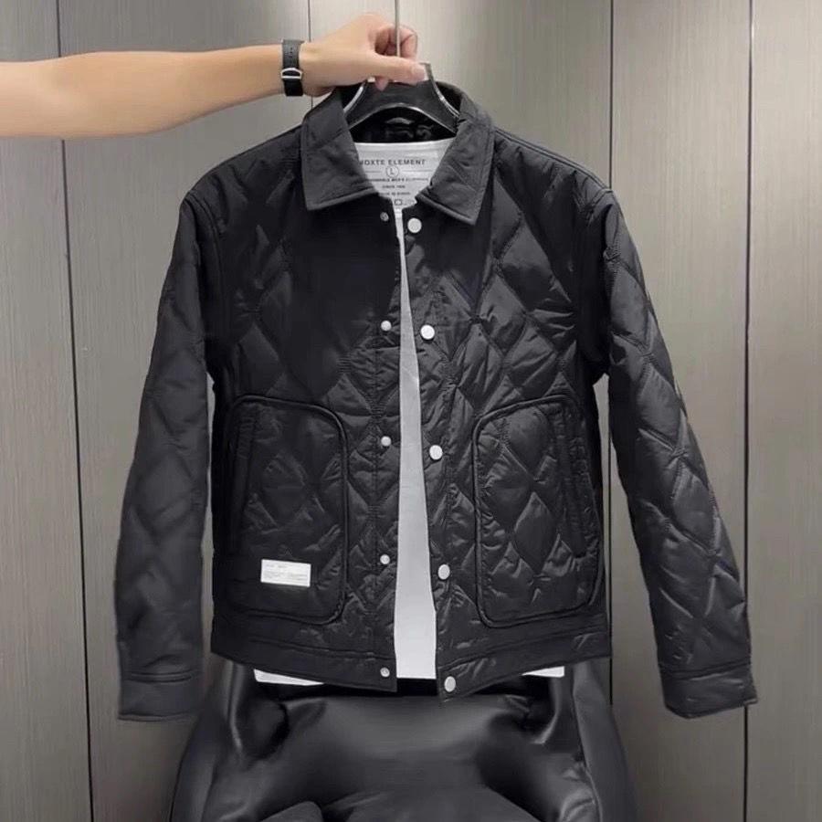 Autumn Men's Diamond-shaped Cotton Jacket Winter Fashion Cotton Jacket Coat 2025