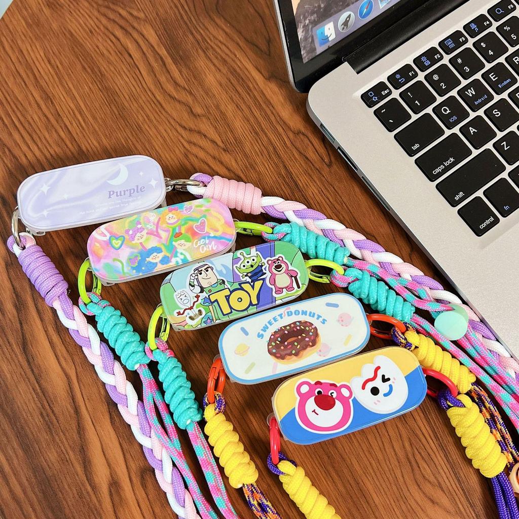 Adjustable Crossbody Cartoon Phone Case with Detachable Lanyard - Cute, Anti-Fall Design