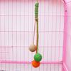 Sisal Ball Cat Toy Hanging Sisal Rope Rattle Ball Cat Scratcher Interactive Chew Toy Kitten Teething Toy for Cats Cage Entertainment