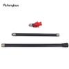 Red Hat Transparent Resin Skull Head Walking Cane Fashion Decorative Steel Stick Gentleman Performance Stage Cane 93cm