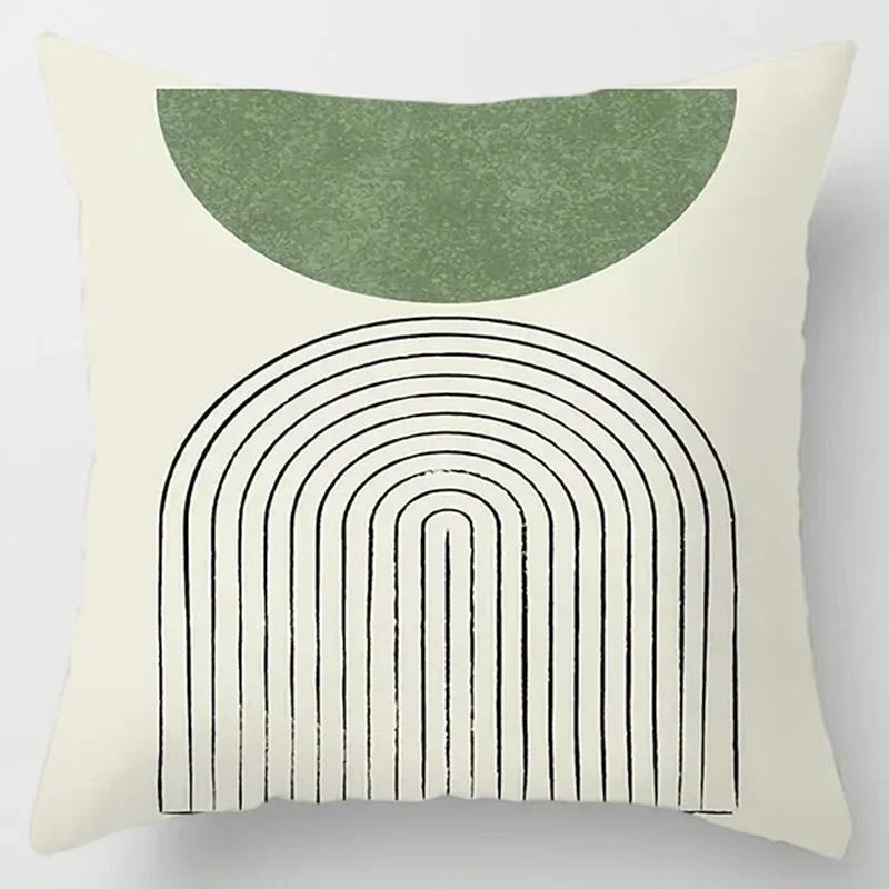 Home Office Decorative Pillow Bedroom Sofa Car Cushion Cover Abstract Line Pattern Series Throw Pillow