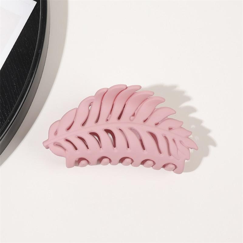 Neue Haarklammern Damen Persönlichkeit Blattform Haarspangen Bunte Einfarbige Krallenklammer Mädchen Haaraccessoires Haarspange Geschenk