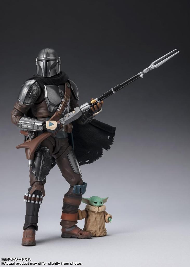 TAMASHII NATIONS Star Wars Mandalorian Grogu 150mm malovaná pohyblivá figurka SHFiguarts & (STAR WARS Mandalorian) Cca. ABS a PVC a tkaniny