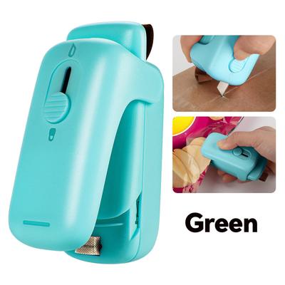 Mini Chip Bag Sealer - Heat Seal with Cutter & Magnet, Portable Mini Sealing Machine To Reseal Plastic Bags & Keep Snacks Fresh