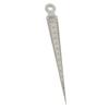 Stainless Steel 0-15mm Taper Gauge Aperture Scale Feeler Gauge Aperture Scale Hole Inspection Measuring Ruler