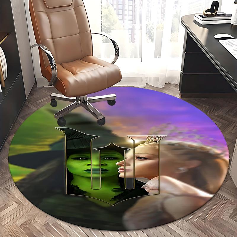 Wizard of Oz,Wicked Witch Chair Mat Round Rug Office Carpet, Non Slip, Suitable for Living Rooms, Bedrooms,Decor1205892a