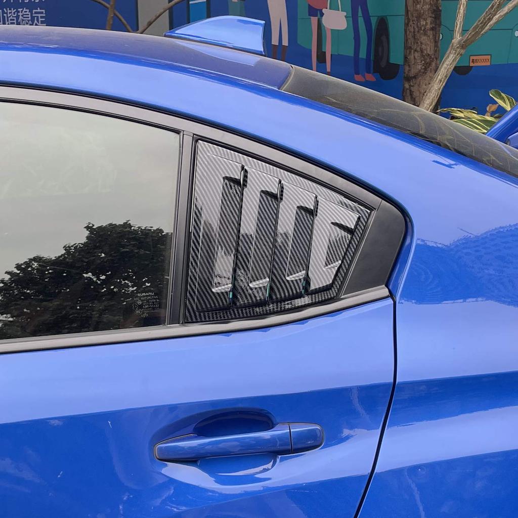 HØYTFLYVENDE Karbonfiber Bakrute Lamellpynt for Subaru WRX S4 STI Sterk og To Deksel for (VAG/VAB) 2014–2021. Ripesikker,