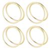 12pcs Spiral Napkin Rings Matte Gold Electroplating Prevent Fading Table Napkin Rings for Wedding Party Reception