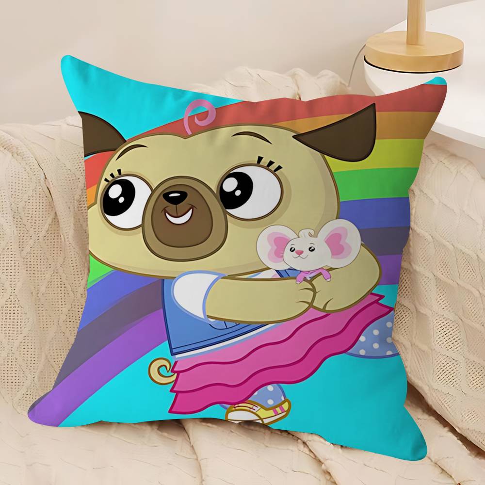 Kreslený C-Chip A P-Brambora Polštář Dárek Domácí Kancelář Dekorace Ložnice Pohovka Autopotah 45x45