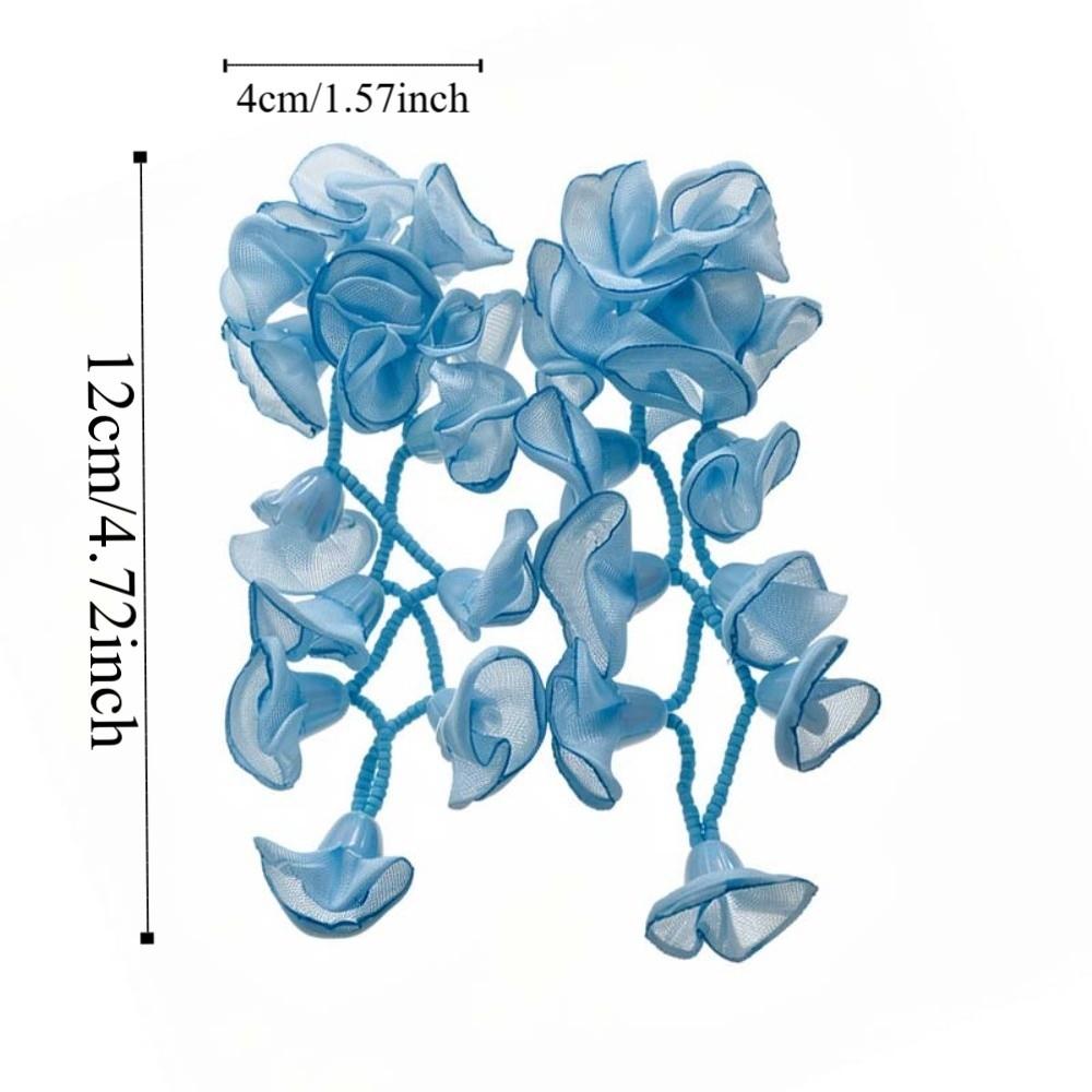 1 Pair Temperament Vacation Flower Eardrops with Beads Tassel Women Seaside Earrings  Birthday